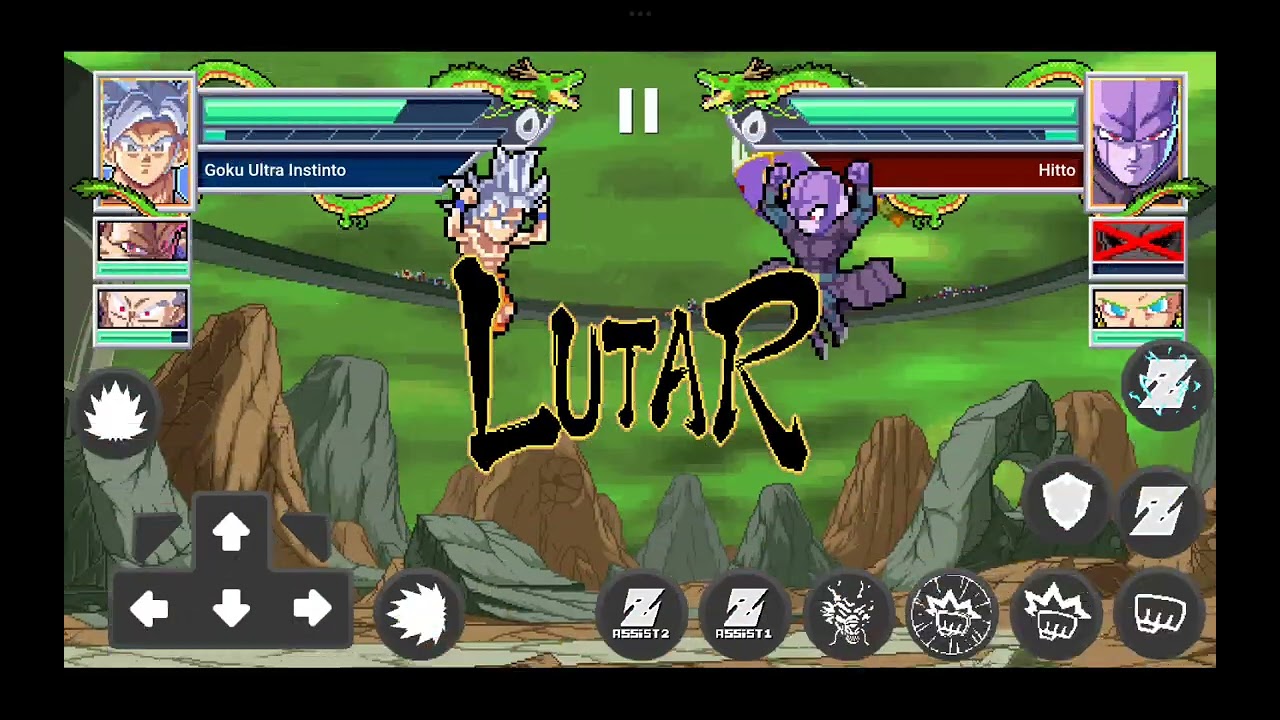 Z legends 3 torneio do poder Goku UI vegeta Ultra Ego e Gohan Bestial vs kefla Jiren e Hit