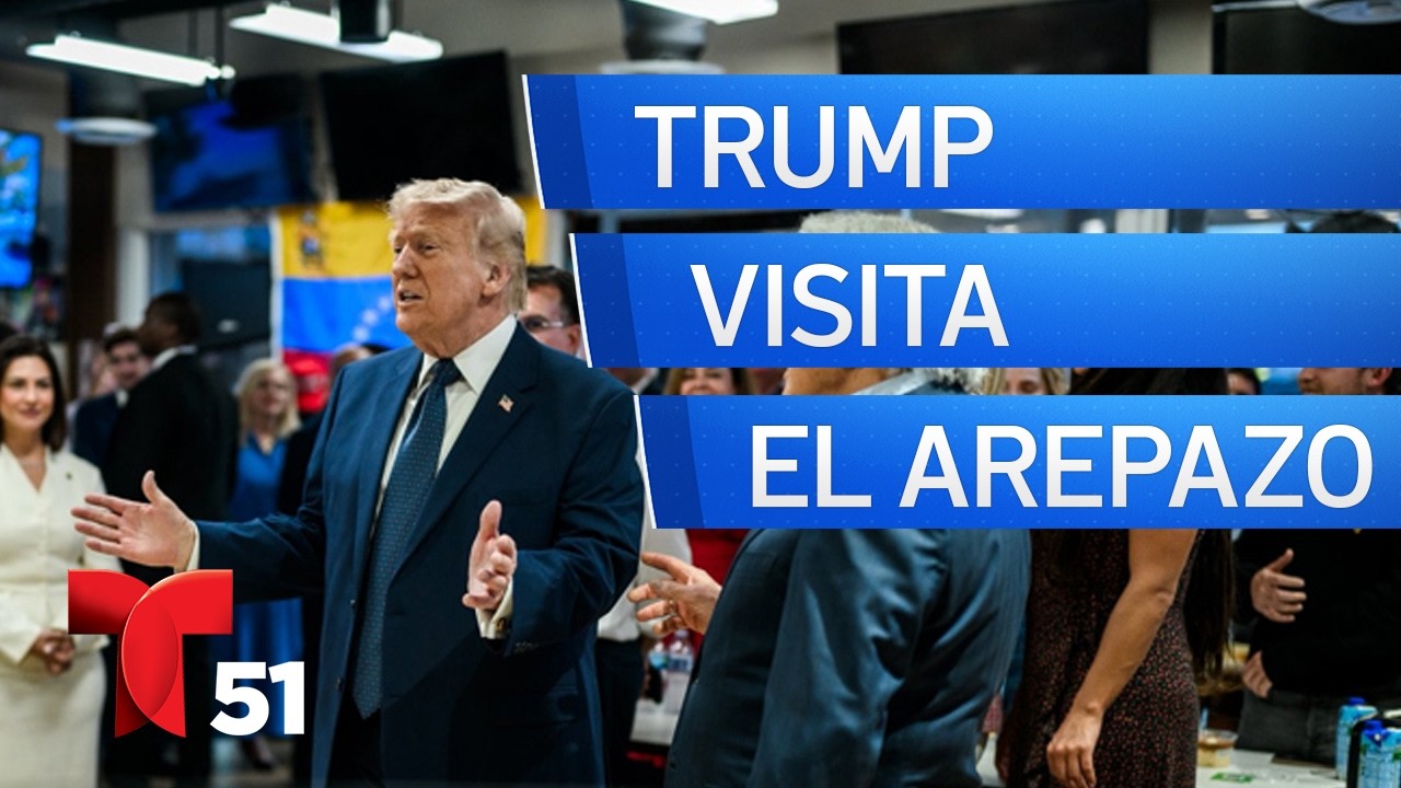 Trump visita el restaurante venezolano El Arepazo