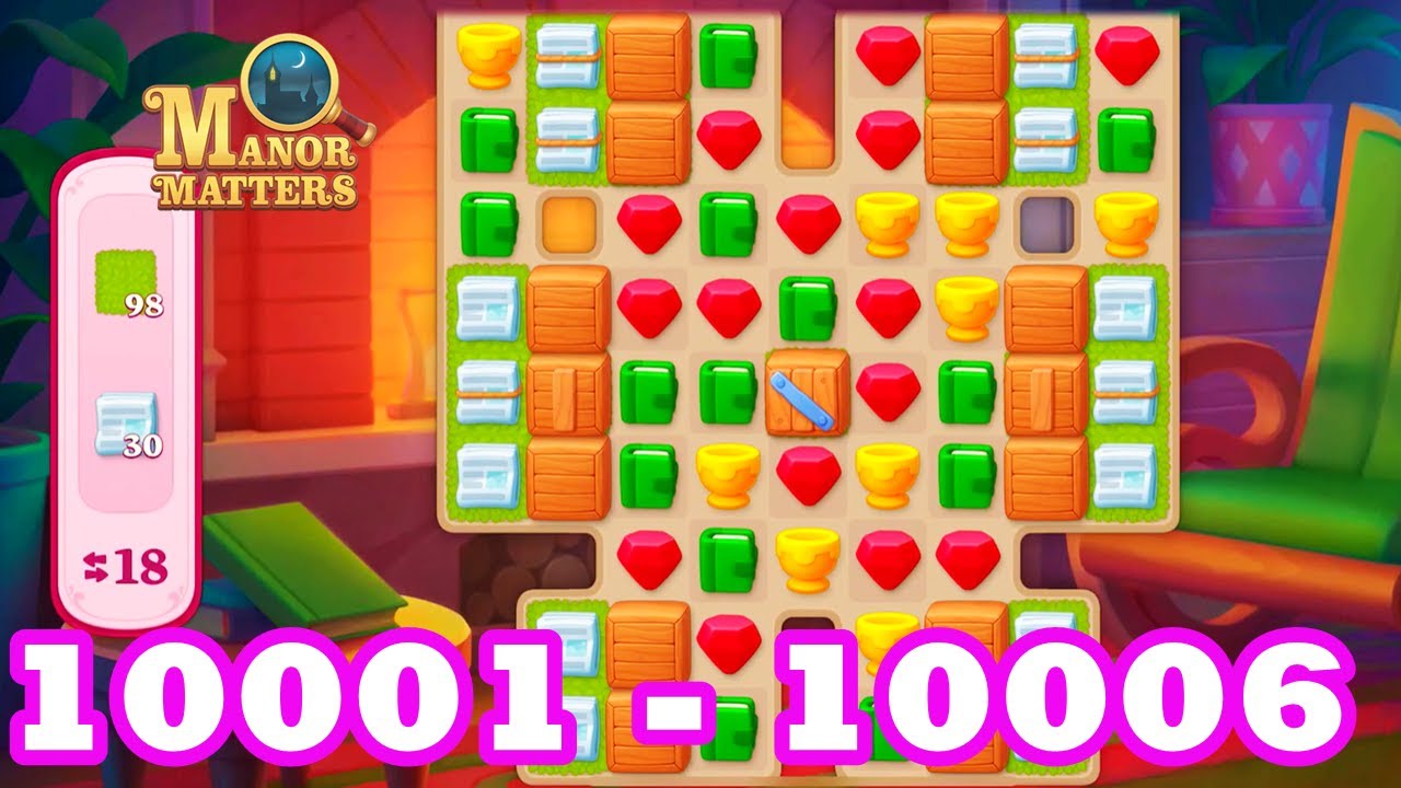 Manor Matters 10001 - 10006 HD Gameplay 3 match Walkthrough | Android IOS | 10002 | 10003 | 10004