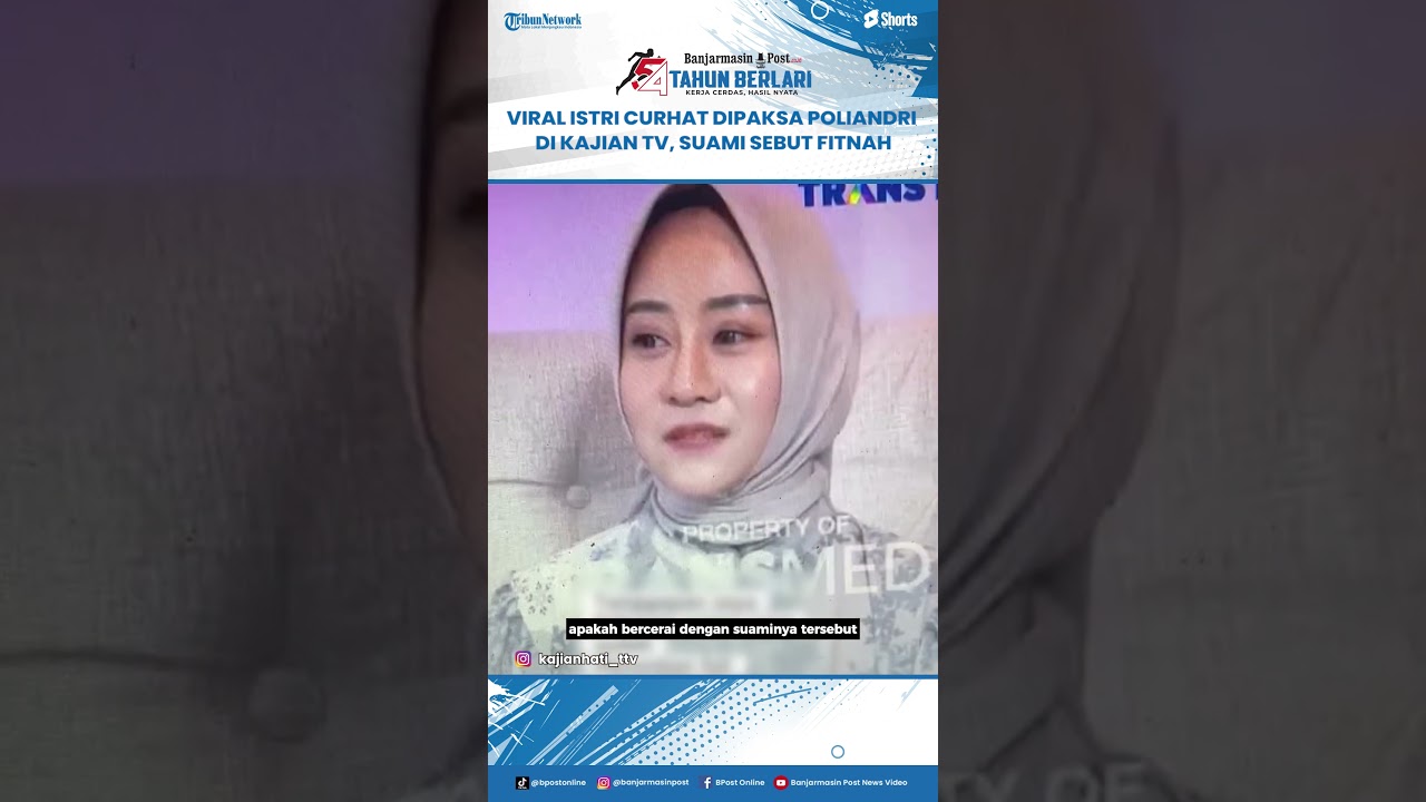 Istri Curhat Cerita Dipaksa Poliandri di Kajian TV, Suami Klarifikasi Tak Terima: Fitnah