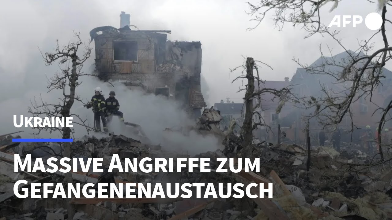 Ukraine: Massive russische Angriffe - Gefangenenaustausch beendet | AFP