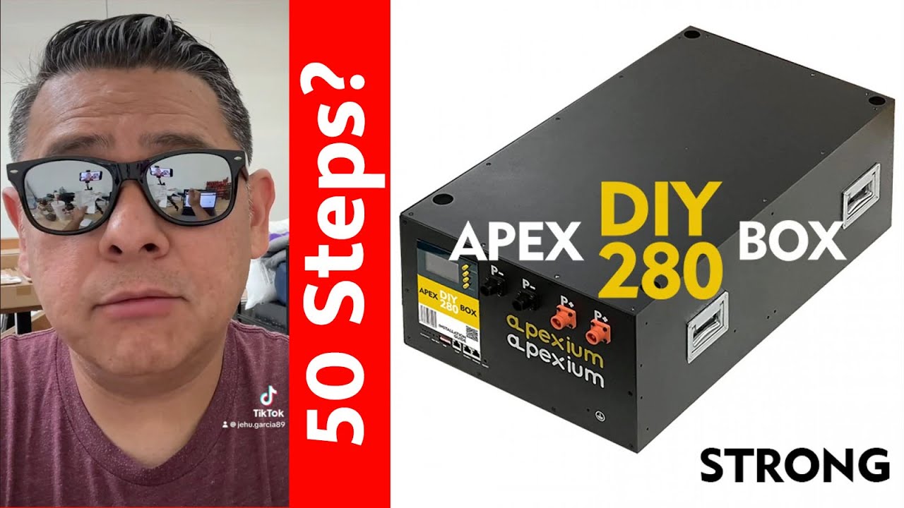 Docan Apexium 280 DIY Kit Metal Box with 48V 200A Inverter BMS & LCD Screen - 50 Step Build process