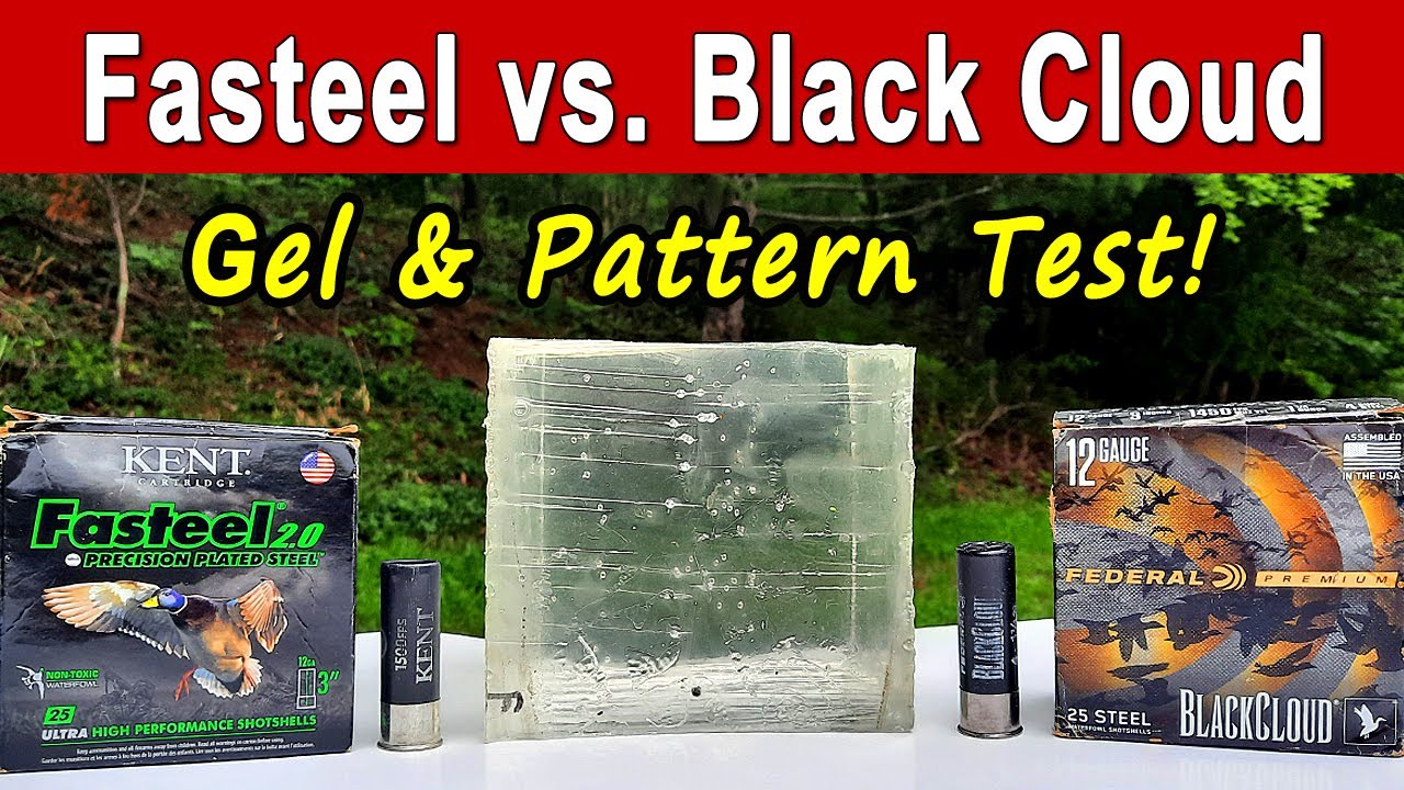 Kent Fasteel vs. Federal Black Cloud | Ballistics Gel & Pattern Test