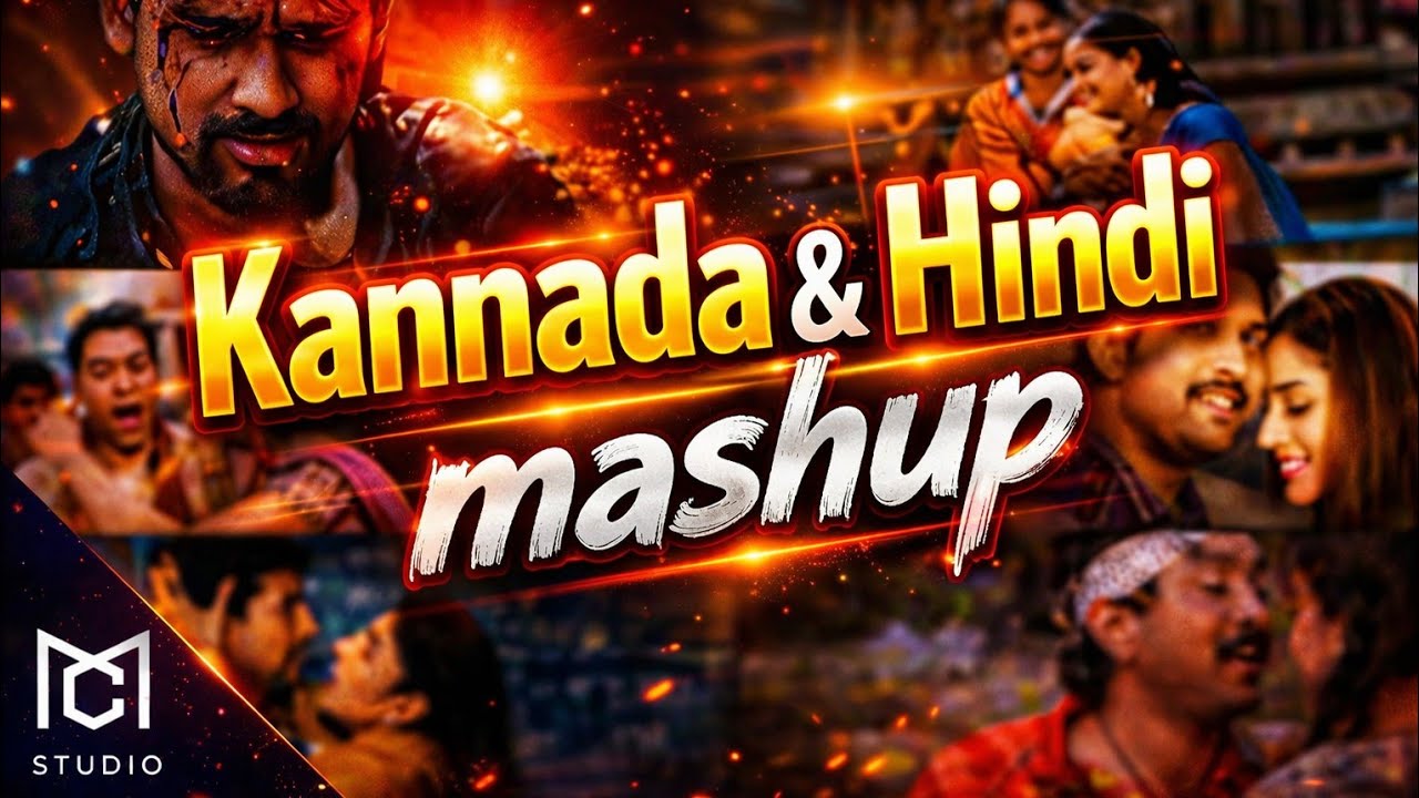 Kannada X Hindi MIX Song 4K Video | Samada Gadiyar | Crazy Music Studio #music #mashup