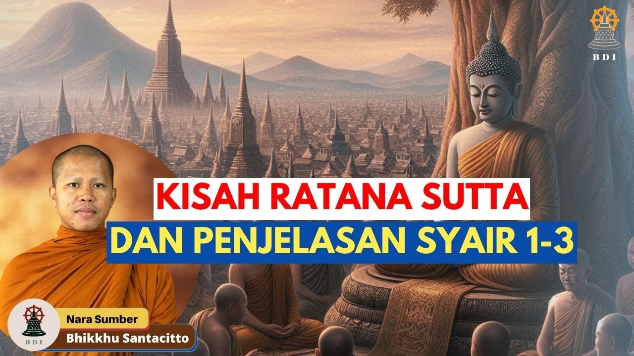 RATANA SUTTA PART 1: Kisah Horor di Kota Vaishali dan Penjelasan Syair 1-3 I Bhikkhu Santacitto