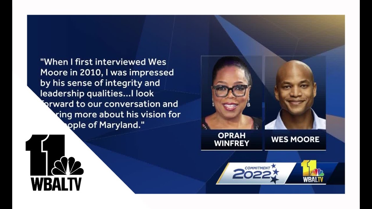 Oprah hosts virtual event for gubernatorial candidate Wes Moore