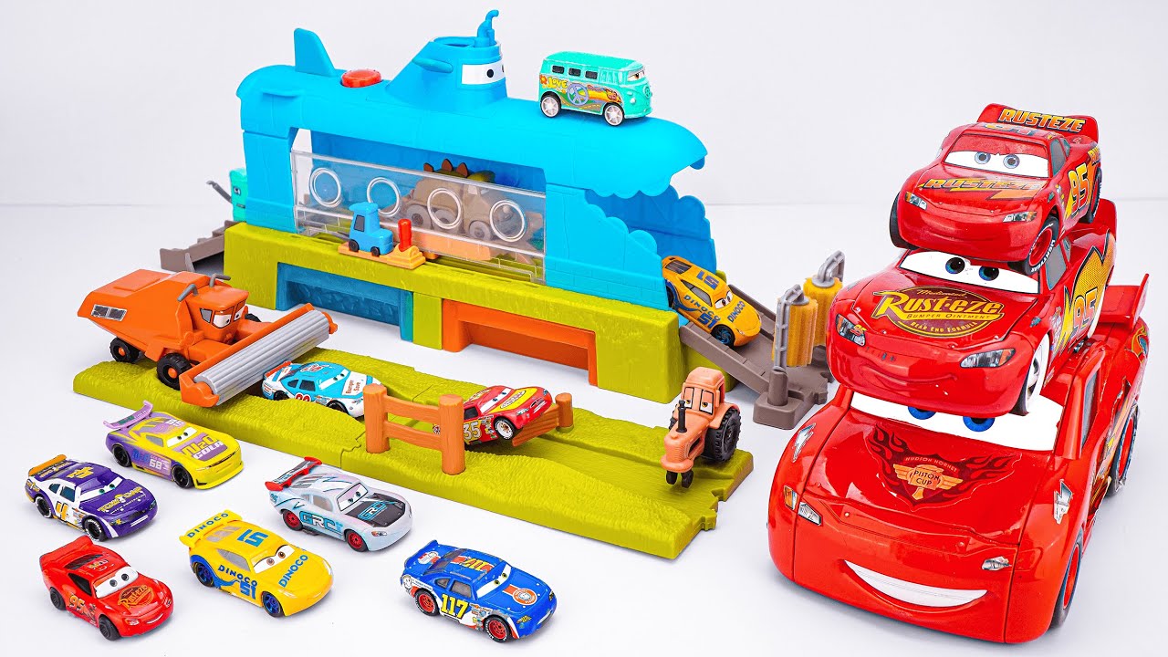 Lightning McQueen Super Unboxing 🚗💨 | Disney Pixar Cars Submarine Car Wash Playset #mcqueen