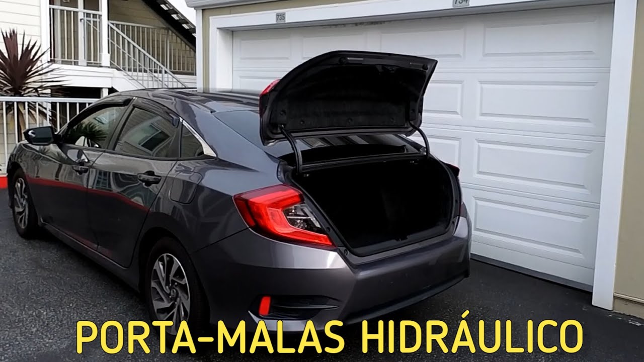 INSTALAÇÃO ABERTURA PORTA-MALAS HIDRÁULICO - HONDA CIVIC G10
