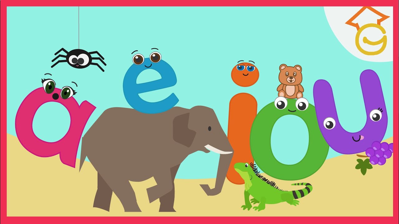 Las vocales para ni&ntilde;os de 4 a 5 a&ntilde;os. Apreder las VOCALES preescolar a, e, i, o u, es muy divertido