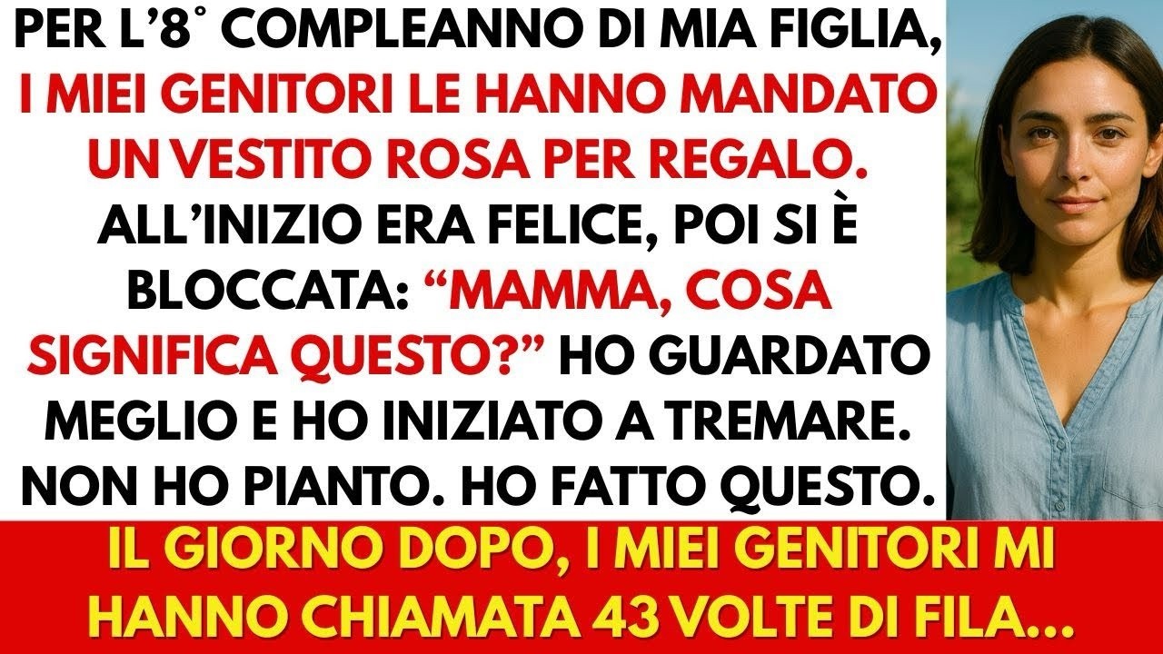 I miei genitori hanno mandato un regalo  Mia figlia l’ha aperto e ha sussurrato  “Mamma, cos’è ”