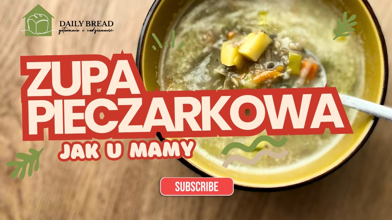 Zupa pieczarkowa JAK U MAMY - z ziemniakami i śmietaną