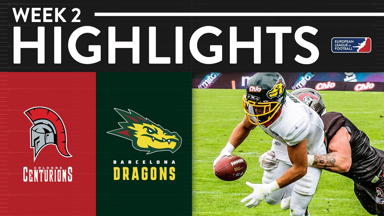 Cologne Centurions vs Barcelona Dragons Week 2 | Game Highlights | European League of Football 2021