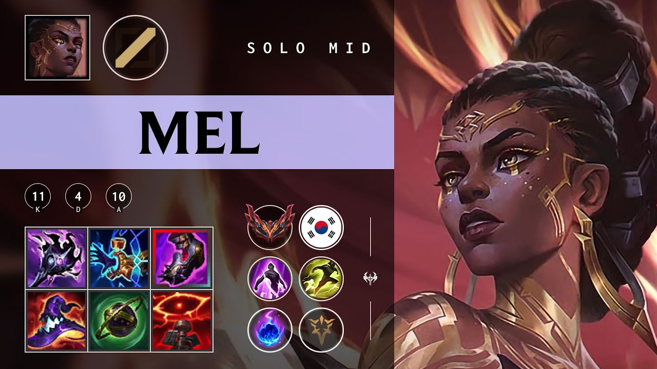 Mel Mid vs Malzahar - KR Grandmaster Patch 25.22