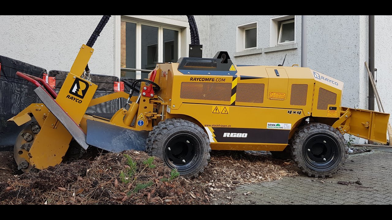 Stockfräse Wurzelfräse Rayco RG80 4x4 by Senn Maschinen AG