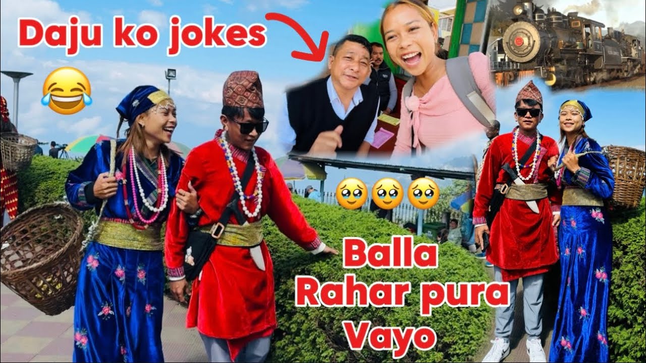 WEARING TRADITIONAL DRESS👘OF DARJEELING😍//DAJU KO FUNNY😂JOKE SUNDAI LAGEYO SIKKIM🥰//bebo_vlog🌎🥀❤️