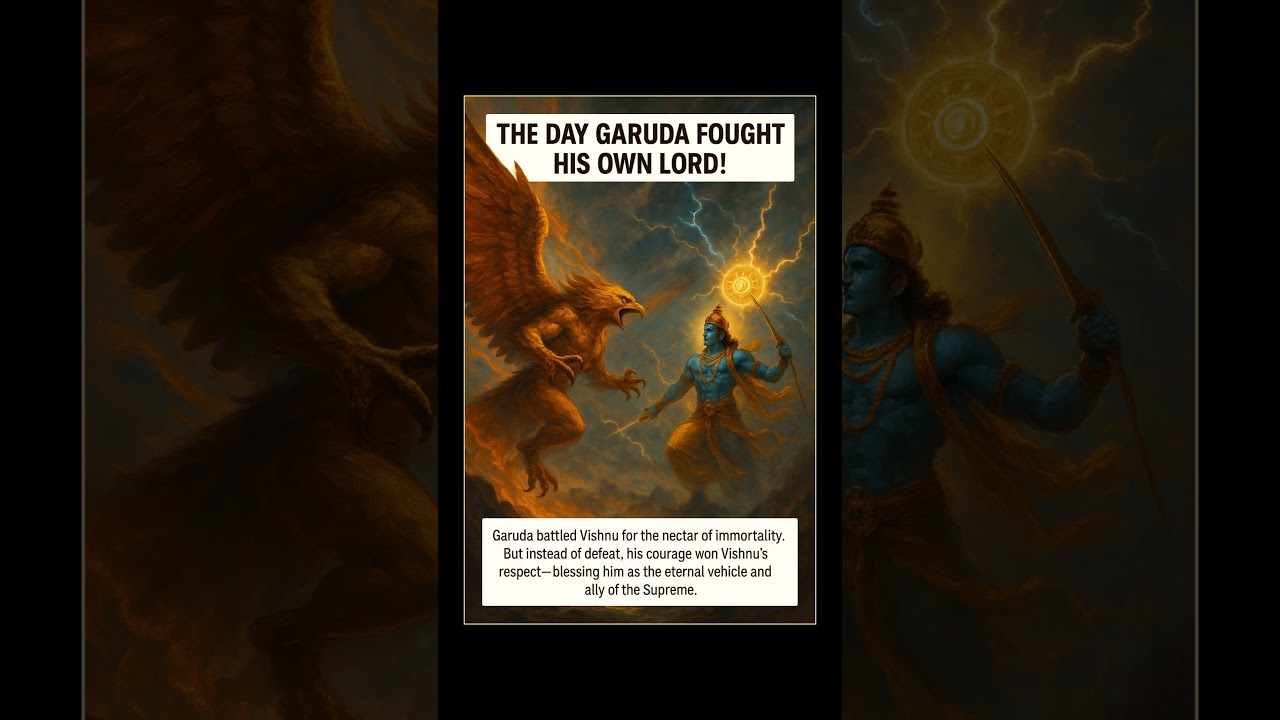 Garuda vs Vishnu : The Epic battle #vishnu #naryan #garuda