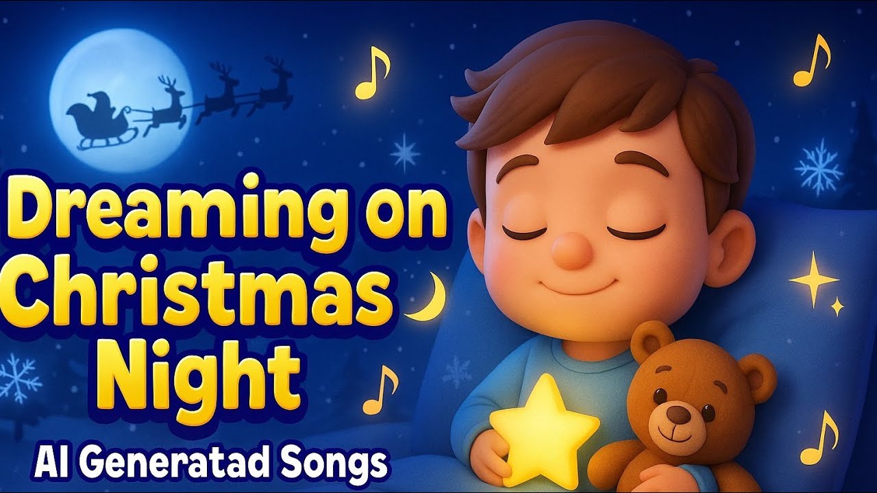 Dreaming on Christmas Night 🌙✨ | AI - Christmas Ballad Lullaby Song |