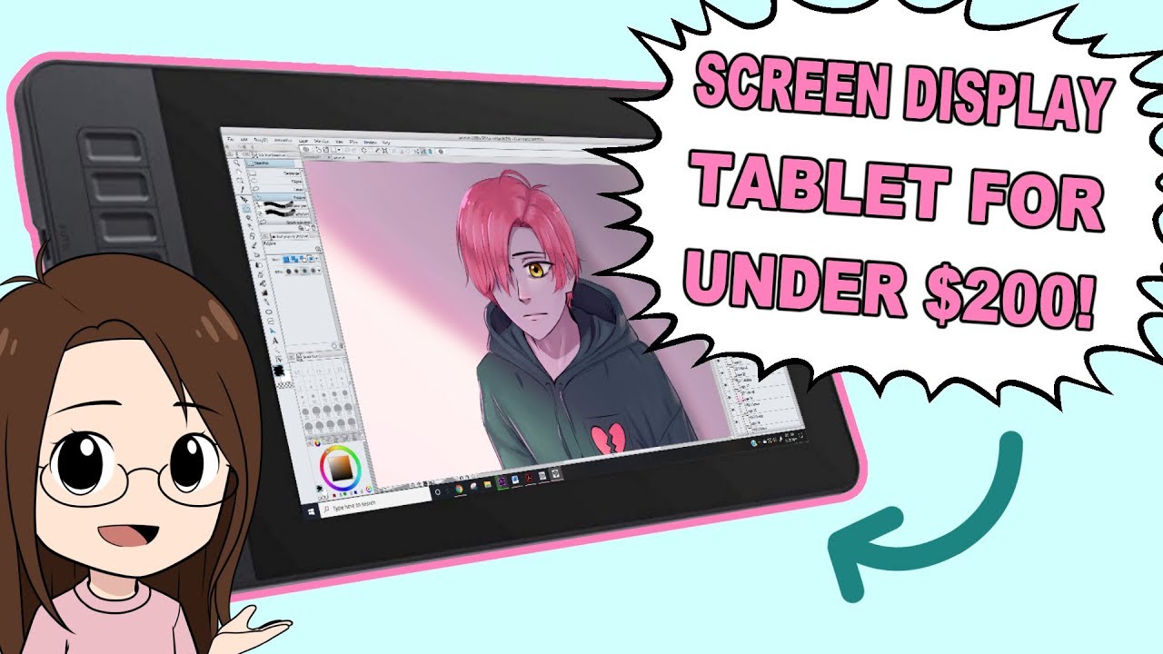 Screen Display Tablet for UNDER $200! GAOMON PD1161 Unboxing + Review!