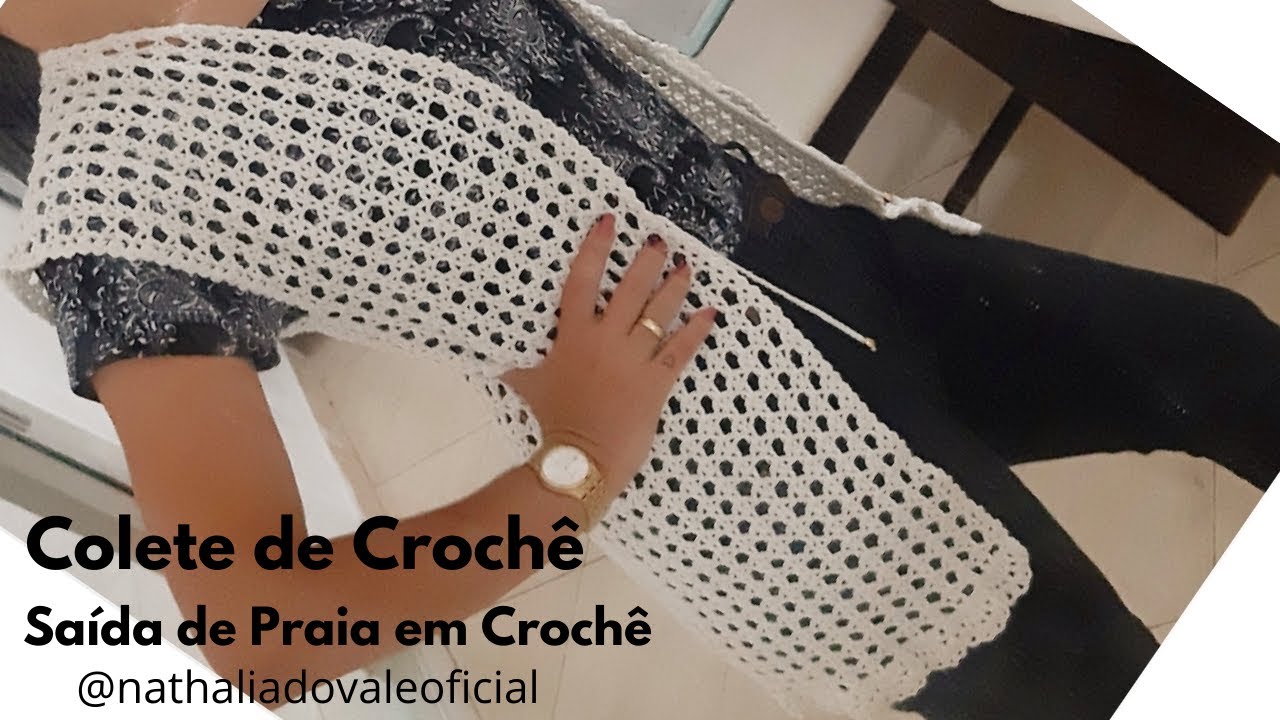 COLETE DE CROCHÊ  |  Saída de Praia em Crochê Fácil e Rápida de fazer