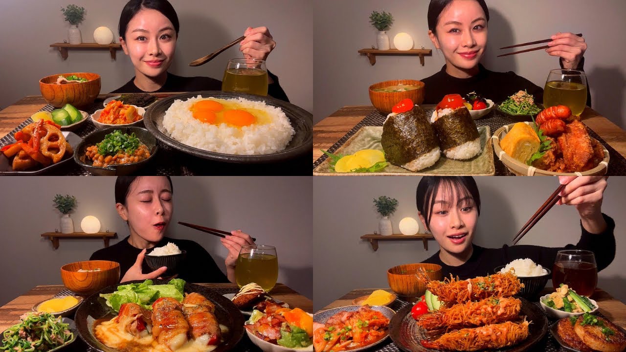 【ASMR】11月定食ASMRまとめ [EatingSounds モッパン 咀嚼音 먹방]