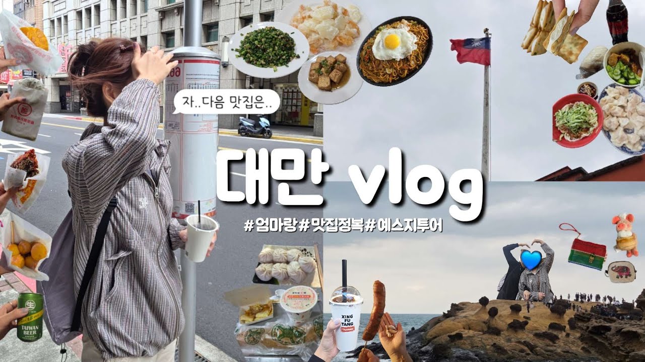 3박4일 대만 타이베이 여행 브이로그🇹🇼 호텔추천. 예스지투어(당일취소?). 로컬펑리수맛집. 모녀여행.  구글맵공유. 단수이. 11월. 유명맛집.