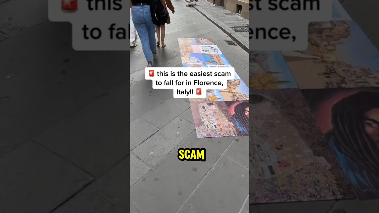 STREET PAINTING scam in Italy