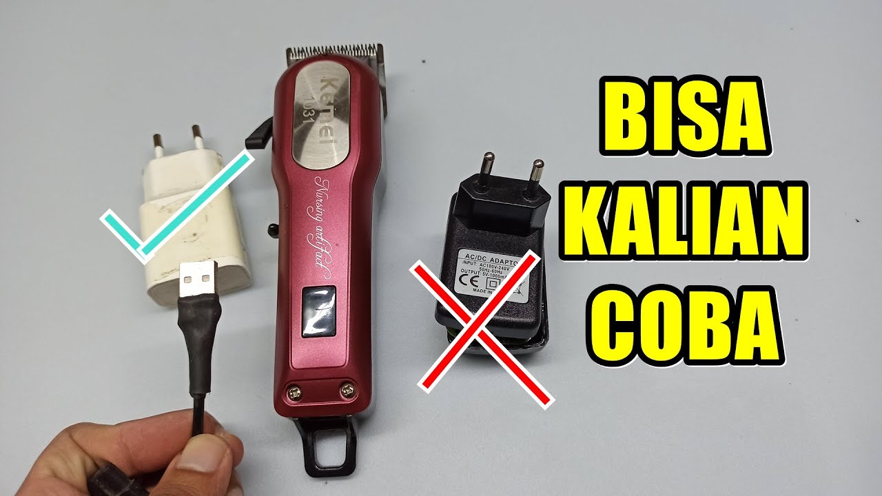 PATUT DI COBA BERGAS CUKUR RAMBUT AGAR BISA PAKAI CHARGER HP