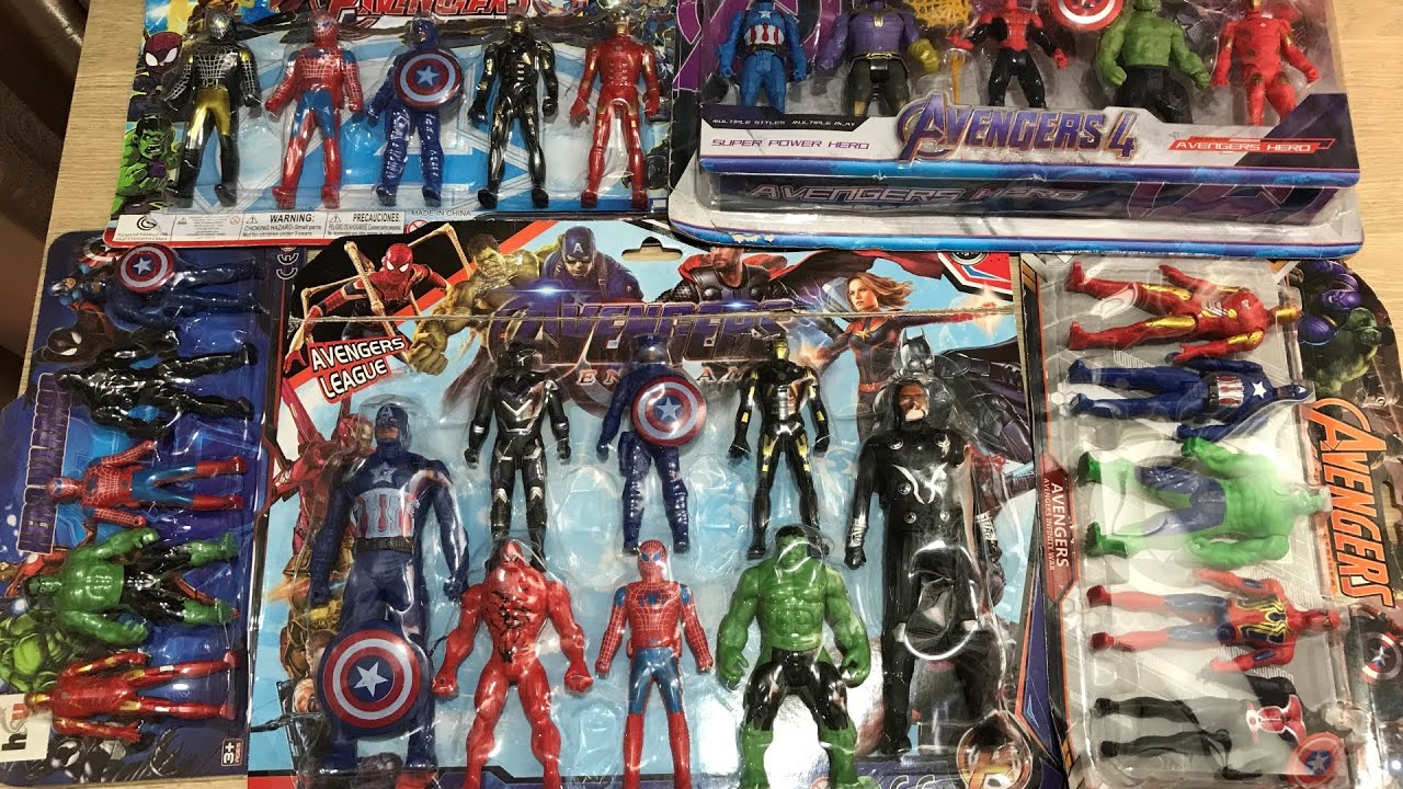 ASMR UNBOXING AVENGERS TOYS IN CARD BOX