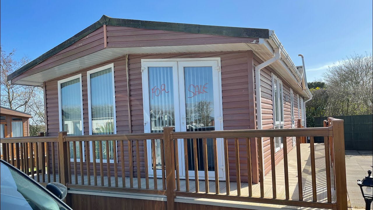 Cheap Omar Burlington LODGE 2 Bedroom 40 x 16 ft Sited With Decking Just £29,995