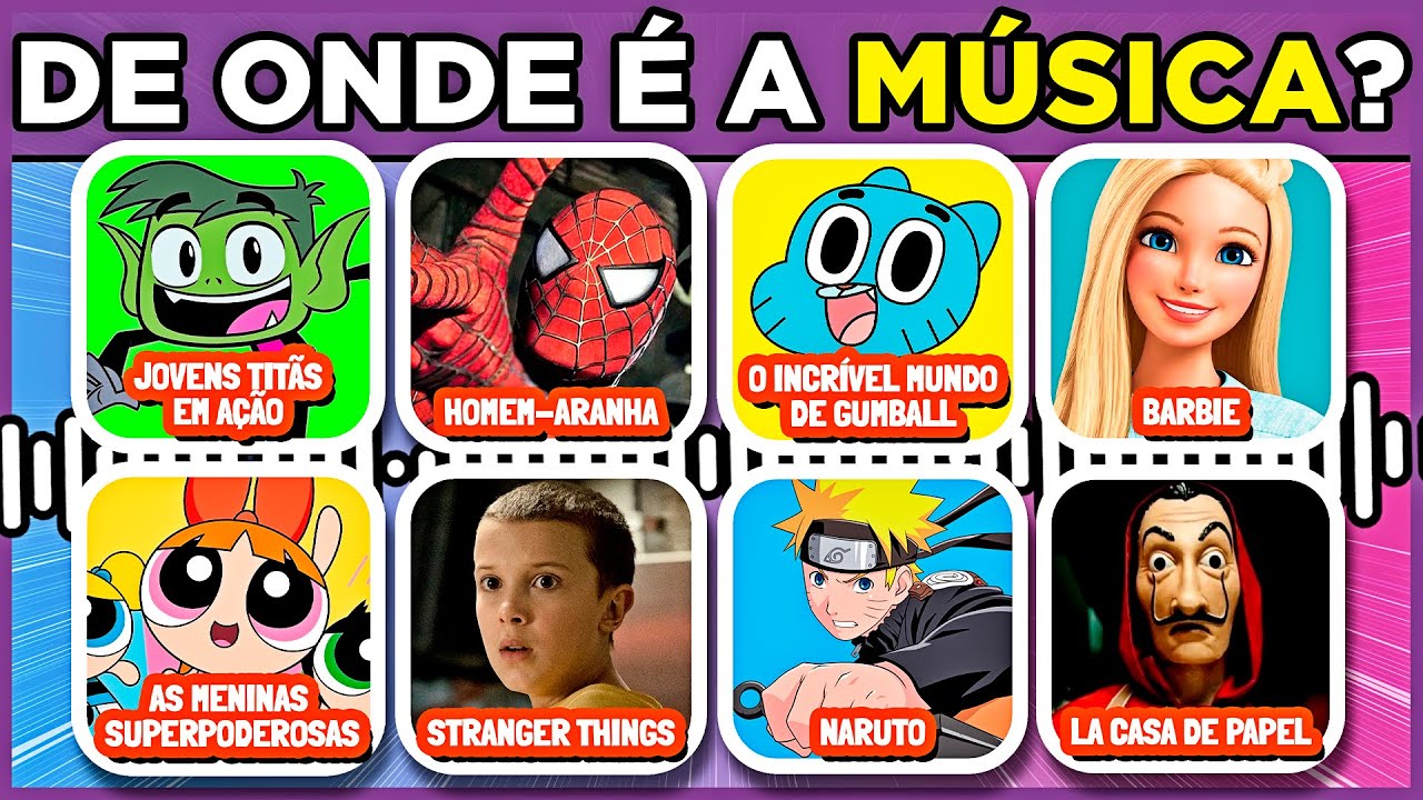 🎵 ADIVINHE O DESENHO OU SÉRIE PELA MÚSICA DE ABERTURA | 99% vai falhar #desafiomusical #macaquiz