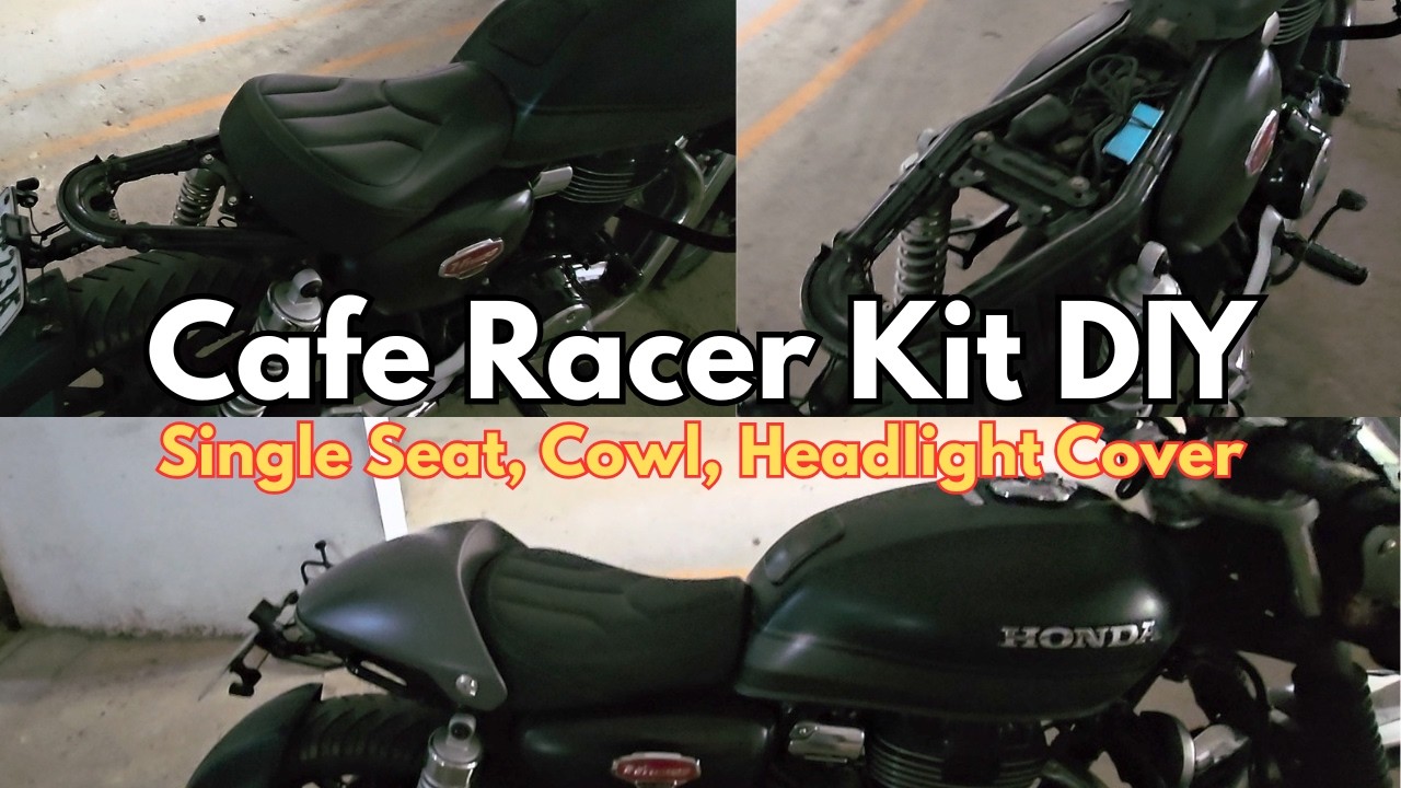 Ep8: Honda Hness CB350 | Mud Guard, Tail Tidy & Seat Cowl Explained (Cafe Racer Kit Q&A)