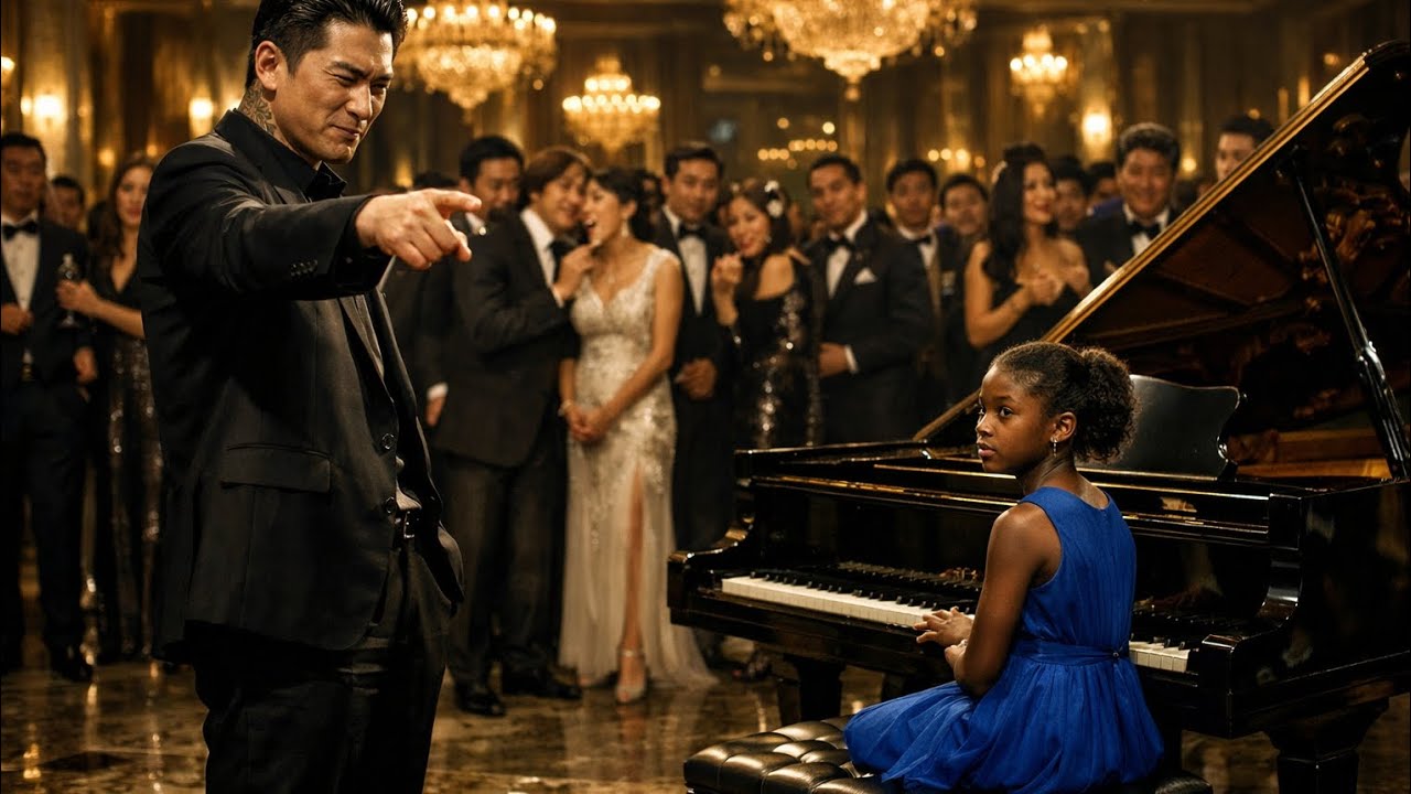 Korean Mafia Boss Humiliates Poor African Girl at a Luxury Gala… Minutes Later Her Piano Performance