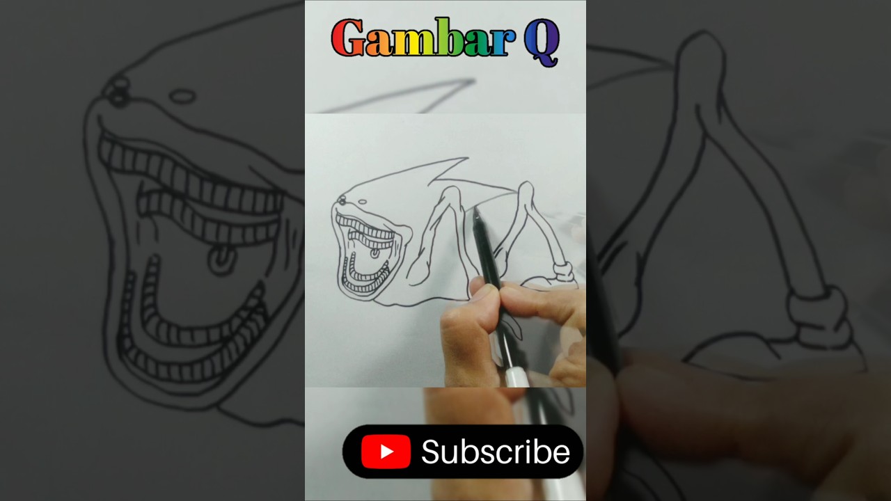Review - How to Draw Shin Sonic Tapes - Sonic the Hedgehog #shorts #drawing #monster