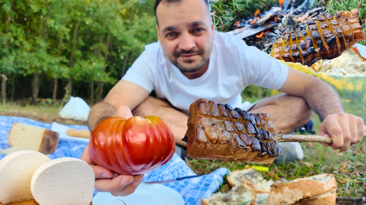 SLANINA FRIPTA, PITA PICURATA si APA DE IZVOR! IN PADURE PE URMELE LUI SIMUT si O CARIERA DE PIATRA