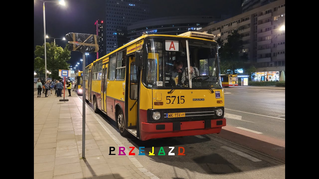 ⭐ ↯💨 Ikarus 280.70E 🚍5715 💨↯⭐ (➡ Przejazd) [KMKM Warszawa] 🎵Voith +Rába🎵 *ASMR*