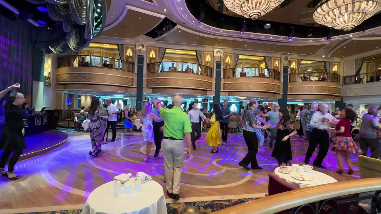 Cunard Queen Elizabeth 2026 New Year. Royal Court Theatre Orchestra Tea,  Guantanamera, Cha Cha Cha