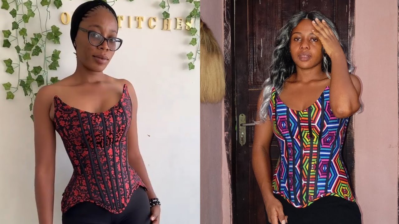 How to cut and sew over bust caged corset