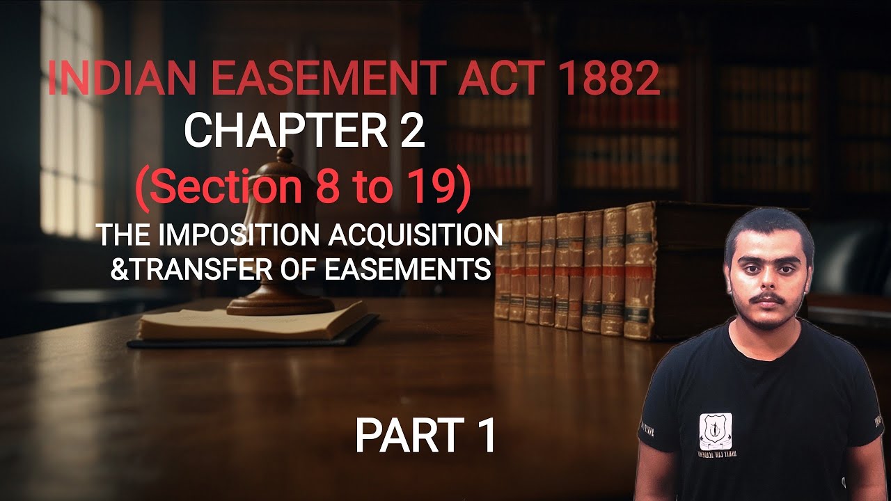 Imposition acquisition and Transfer of Easement ,(Section 8 to 19),chapter 2,  Easement act 1882.
