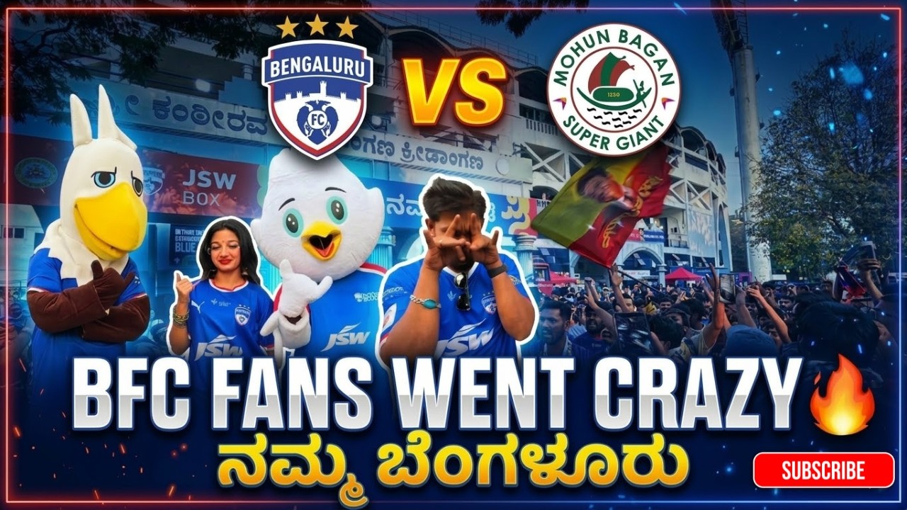INSANE Atmosphere🔥 | BFC vs MBSG at Kanteerava Stadium | Namma Bengaluru Fans Went Crazy | VLOG - 11