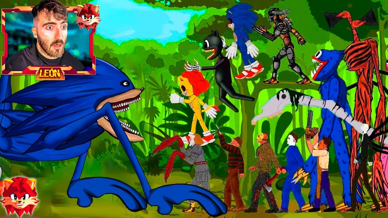 SHIN SONIC TAPES vs TODOS los CREEPYPASTAS 😱 *MUY EPICO* LA BATALLA DEFINITIVA