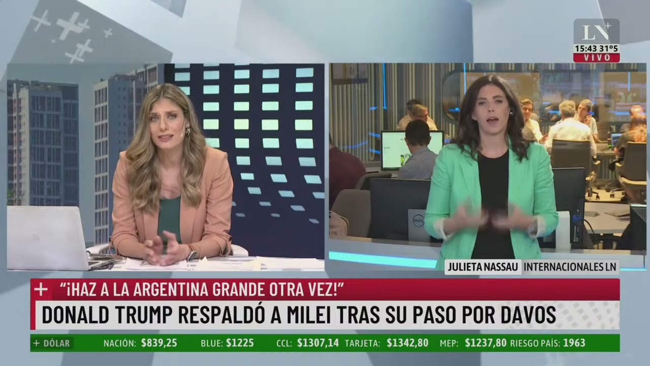 Donald Trump respaldó a Milei tras su paso por Davos