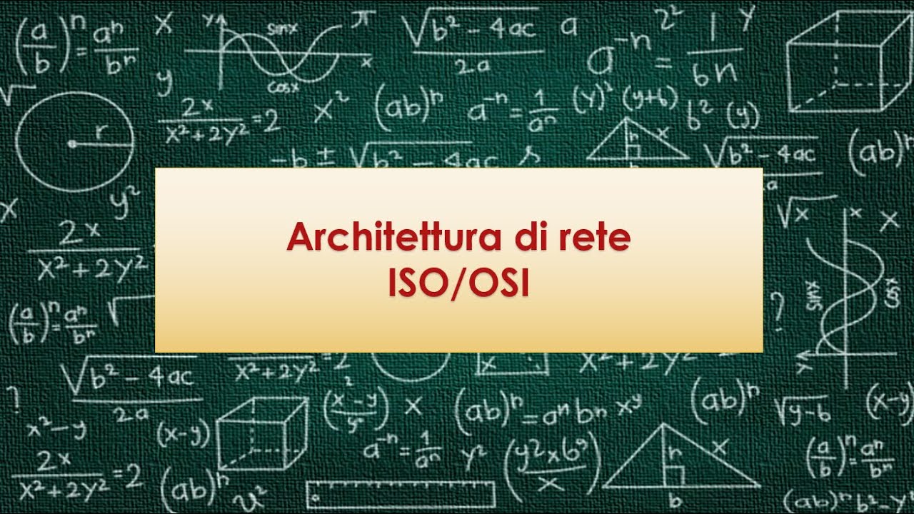 Architettura di rete ISO/OSI