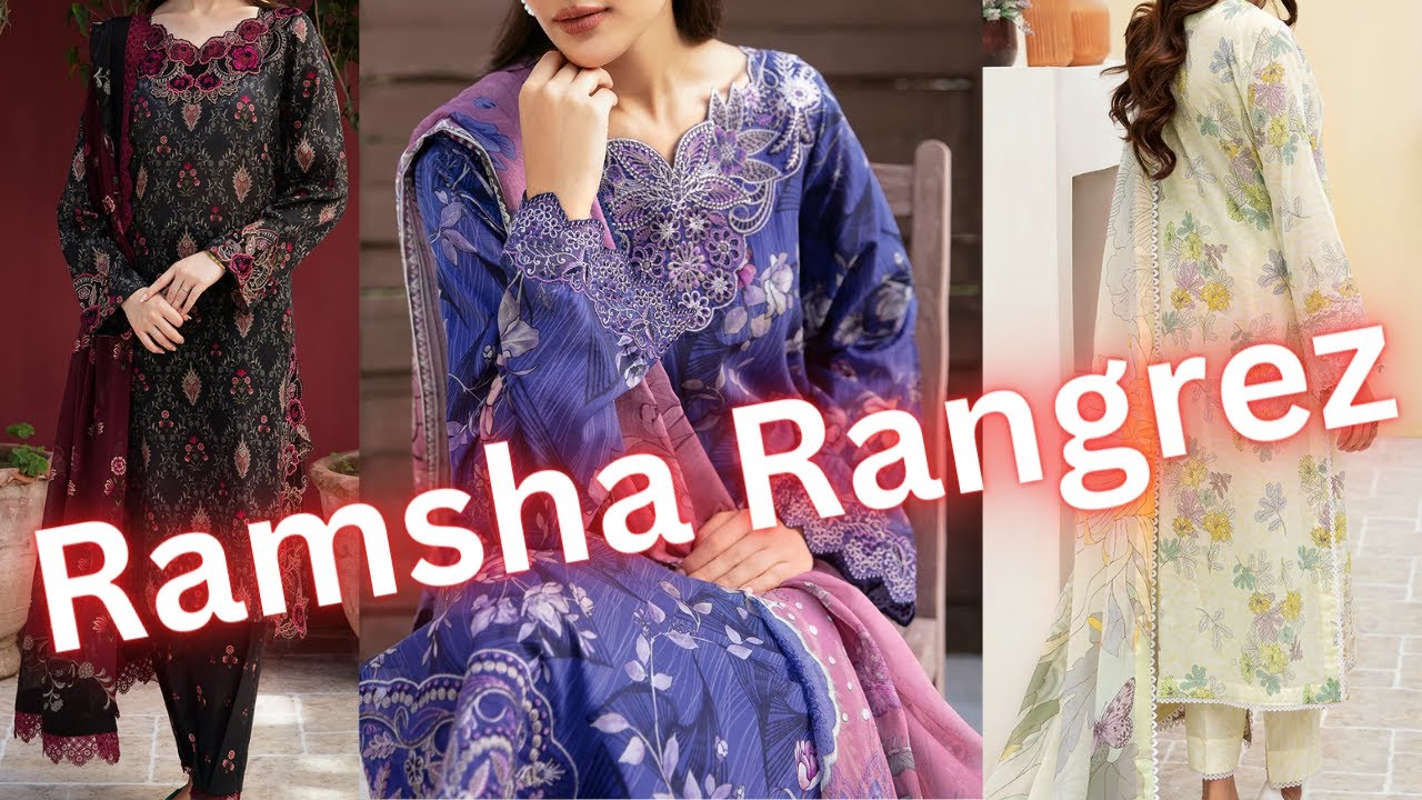 New Ramsha Rangrez Luxury Lawn Collection 2024  | Summer Dresses