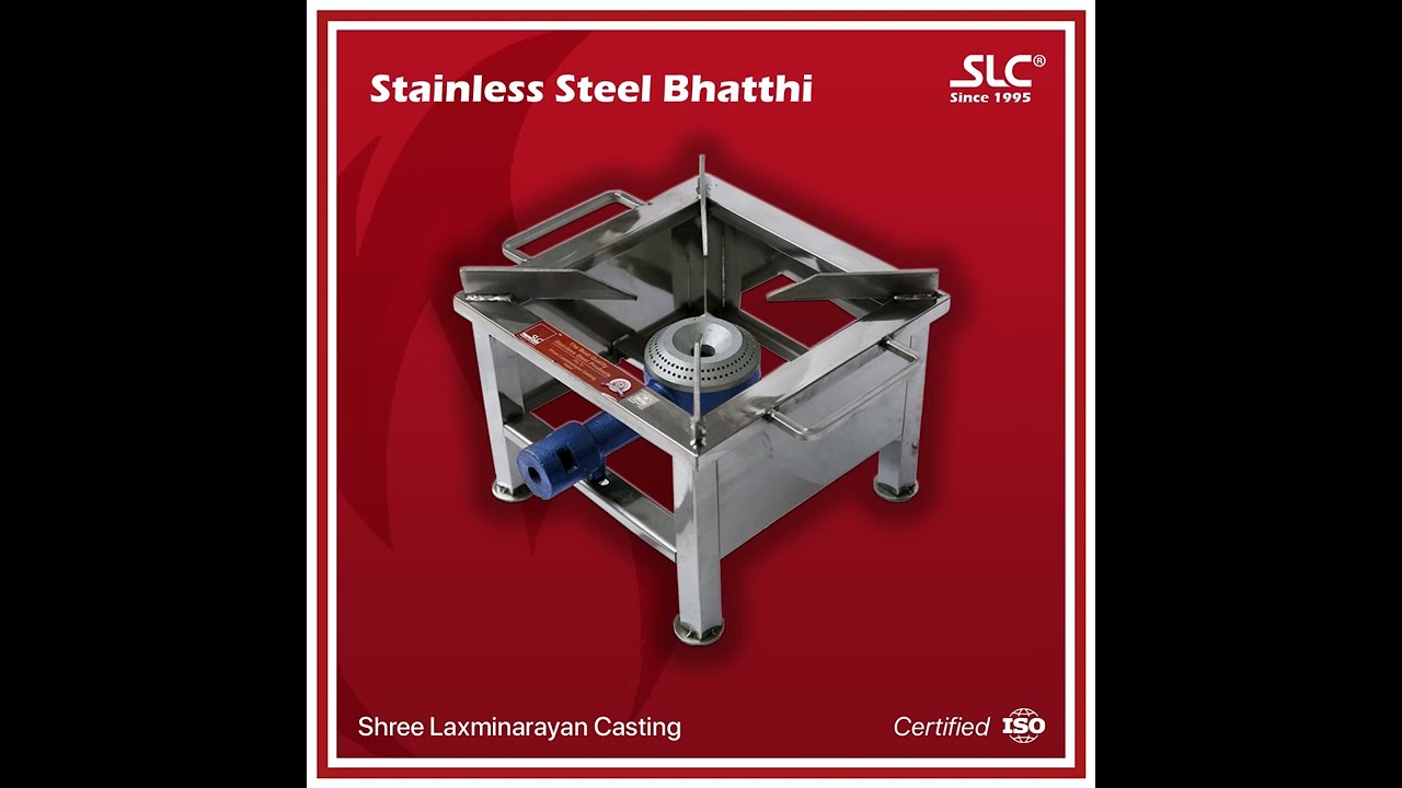 STAINLESS STEEL SQUARE SS BHATTI ( SS CHULHA ) 2022 | MS - SS BHATTI MANUFACTURER IN RAJKOT INDIA