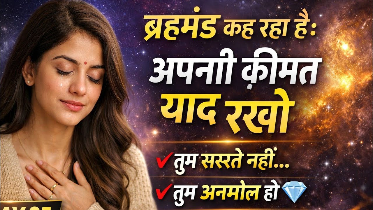 ब्रह्मांड कह रहा है: अपनी क़ीमत याद रखो 🌌 | Universe Message Today | Divine Vibration