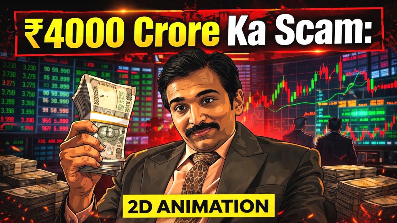 ₹4000 Crore Harshad Mehta Scam Explained || Scam 1992 Ka Sach || 2D ANIMATION