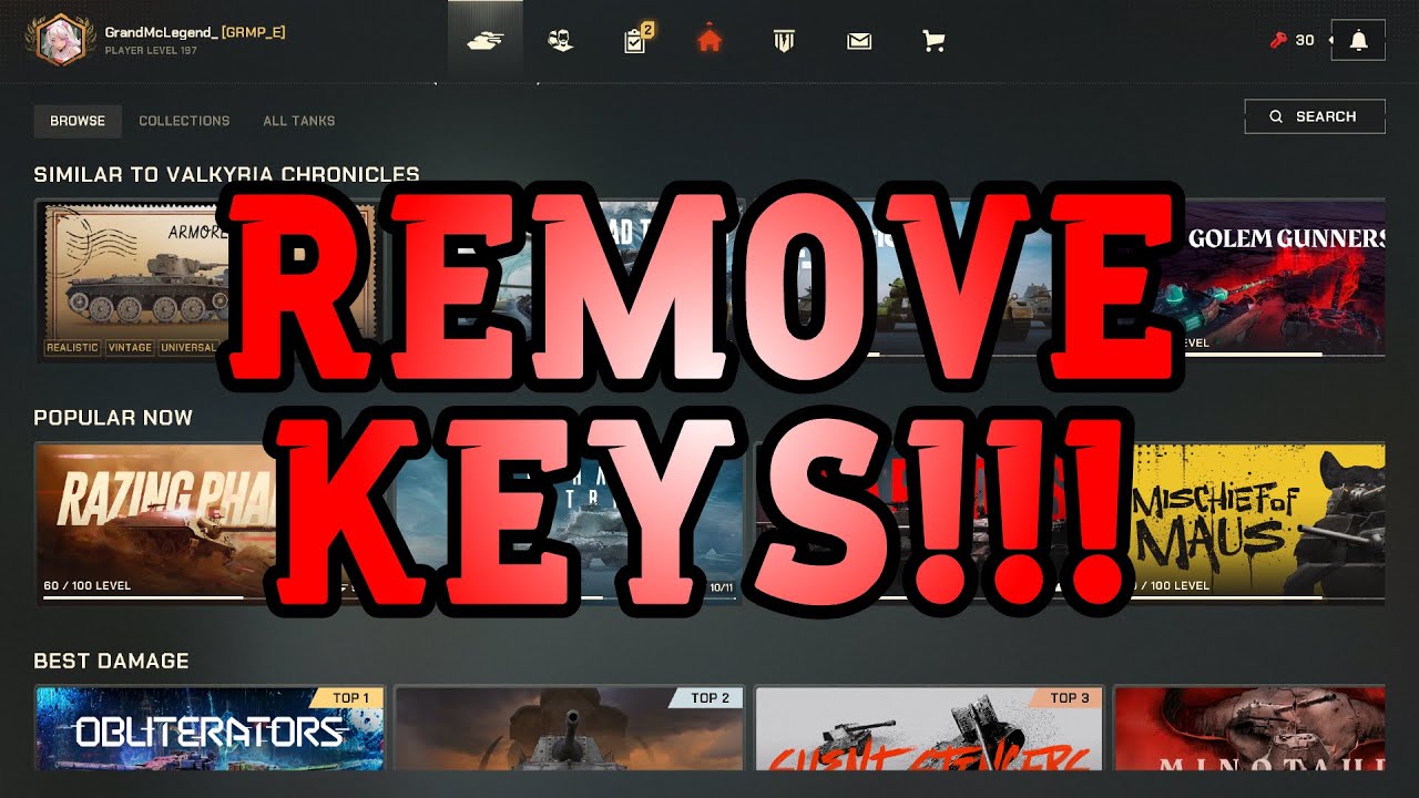 REMOVE KEYS!!!