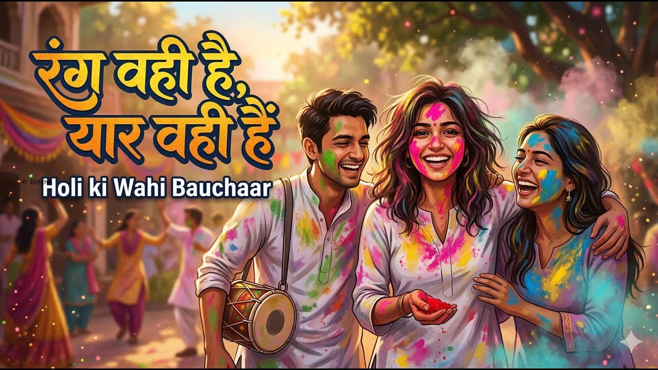 Rang Wahi Hai, Yaar Wahi Hain | Holi ki Wahi Bauchaar #HoliSong #DesiVibes