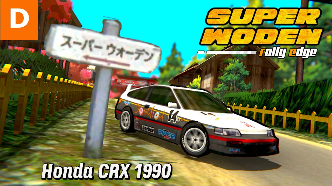 Super Woden Rally Edge – Honda CRX 1990 White and Black – Class D – 274 HP