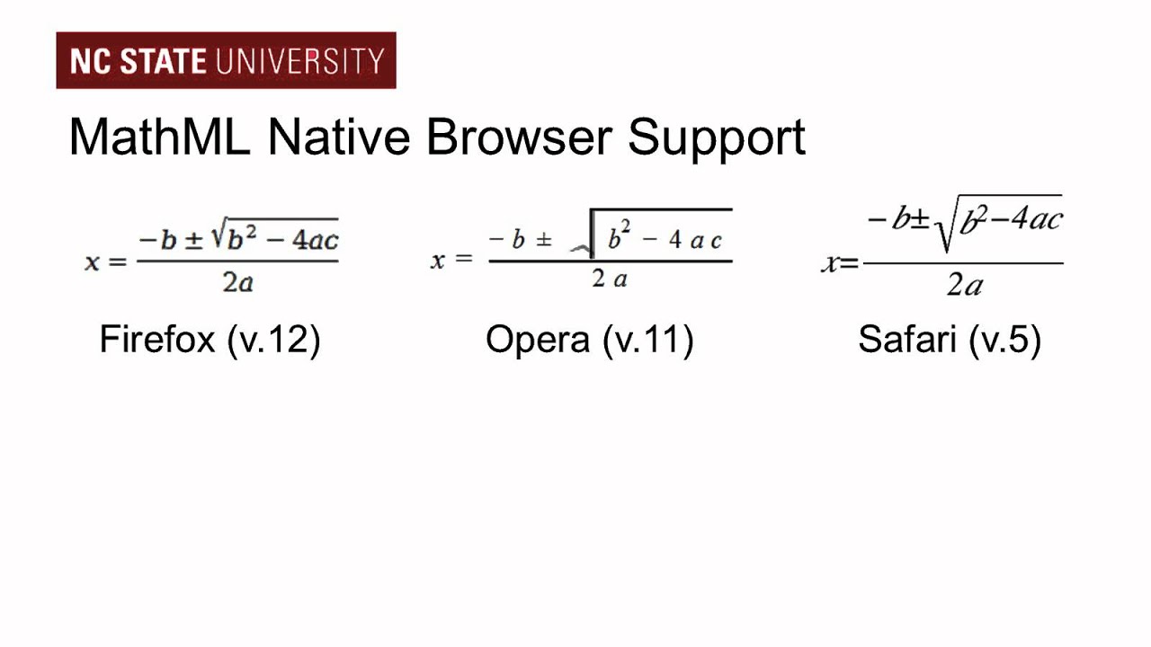 Accessible Math on the Web: Part 2, The Simple Way with MathML and HTML5